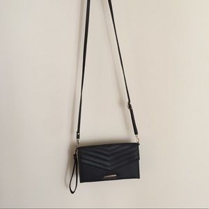 Rampage black wallet crossbody purse